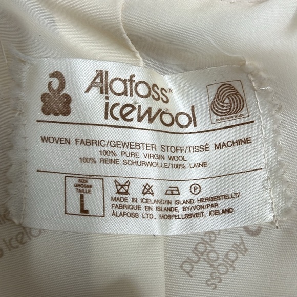 Alafoss of Iceland Sz 12-14 Long Pure Virgin Wool Coat - Picture 15 of 15
